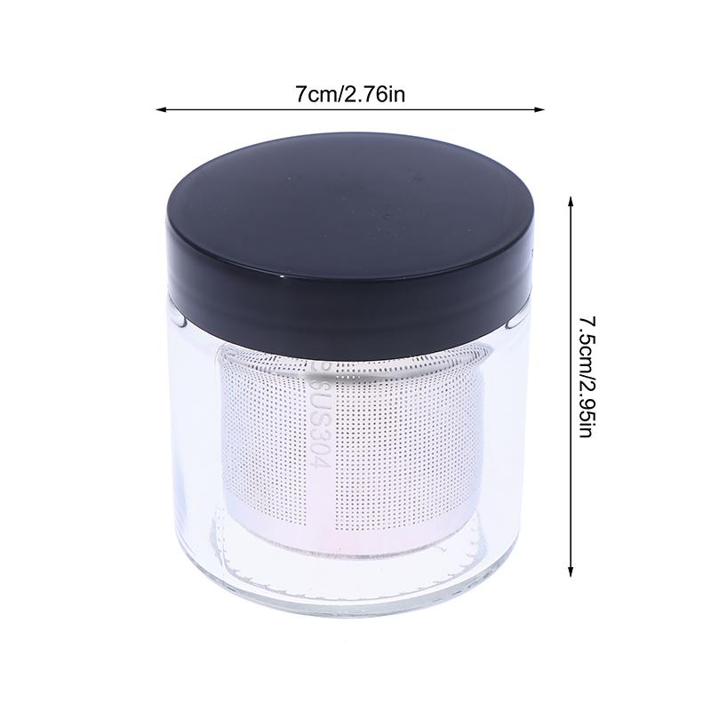 Jewelry Cleaning Jar Diamond Washing Cup Glass Cleaning Pot With Dustproof Lid For Watchmaker For Beads Necklace Rings