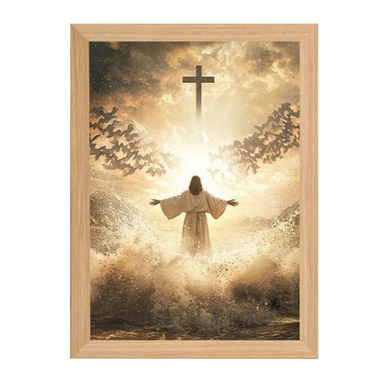 Świecąca Ramka na Zdjęcia Światło LED Sztuka Religijna Lampka Nocna do Domu Dekoracja Ścian i Blatów Światła Dekoracyjne Urodziny Boże Narodzenie Wielkanoc Dekoracje Świąteczne