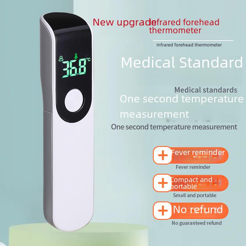 Mini Non-Contact Infrared Thermometer: Handheld Forehead Temperature Gun for Babies (Chinese, English, Japanese)