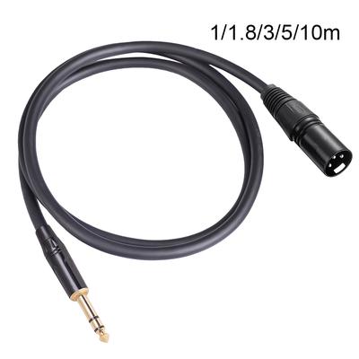1-10m 1/4\" TRS To XLR 1/4 Inch Cable Interconnect