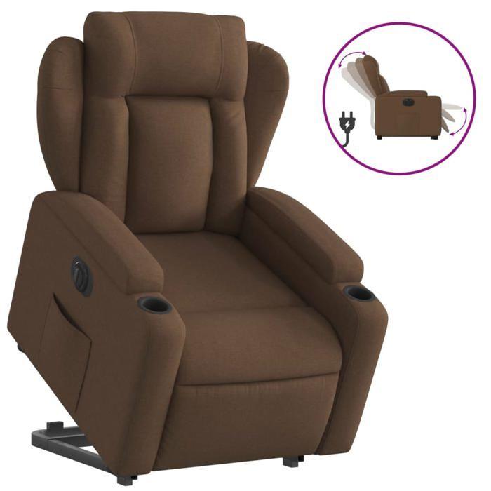 VidaXL Fauteuil Inclinable Électrique, Chaise de Relaxation avec Dossier et Repose-pied Réglables, Siège de Salon, Moderne, 3204510