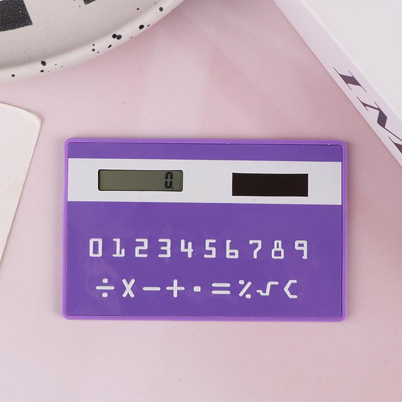 Solar 8 Digit Calculator Student Mini Calculator Portable Slim Calculator Stationery Math Toys School Electronics Calculator