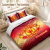 Custom Name Bedding Set 3 PiecesManchester United Print Duvet Cover + 2 Pillowcases Soft Bed Decor