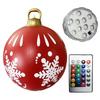 PVC Inflatable Christmas Ball Garden Decoration Ornaments Ball 60CM Xmas New Years Party Atmosphere Ball Yard Lawn Porch Decor