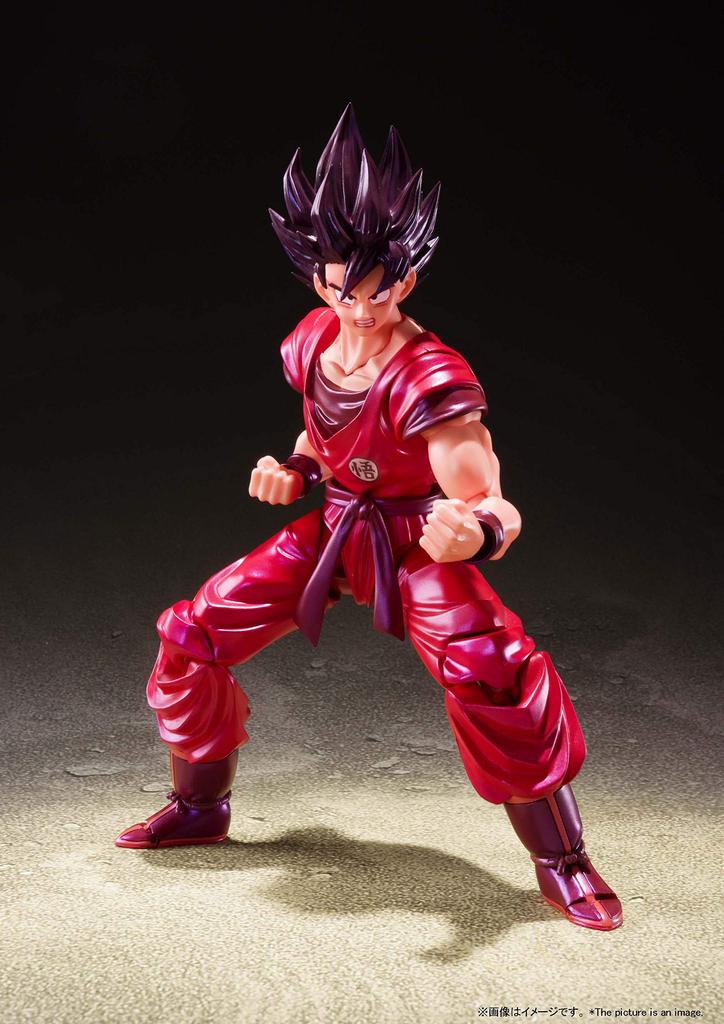 TAMASHII NATIONS S.H.Figuarts Son Goku Kaioken Dragon Ball Painted PVC ABS Action Figure Approx. 140mm Ages 15 & Up