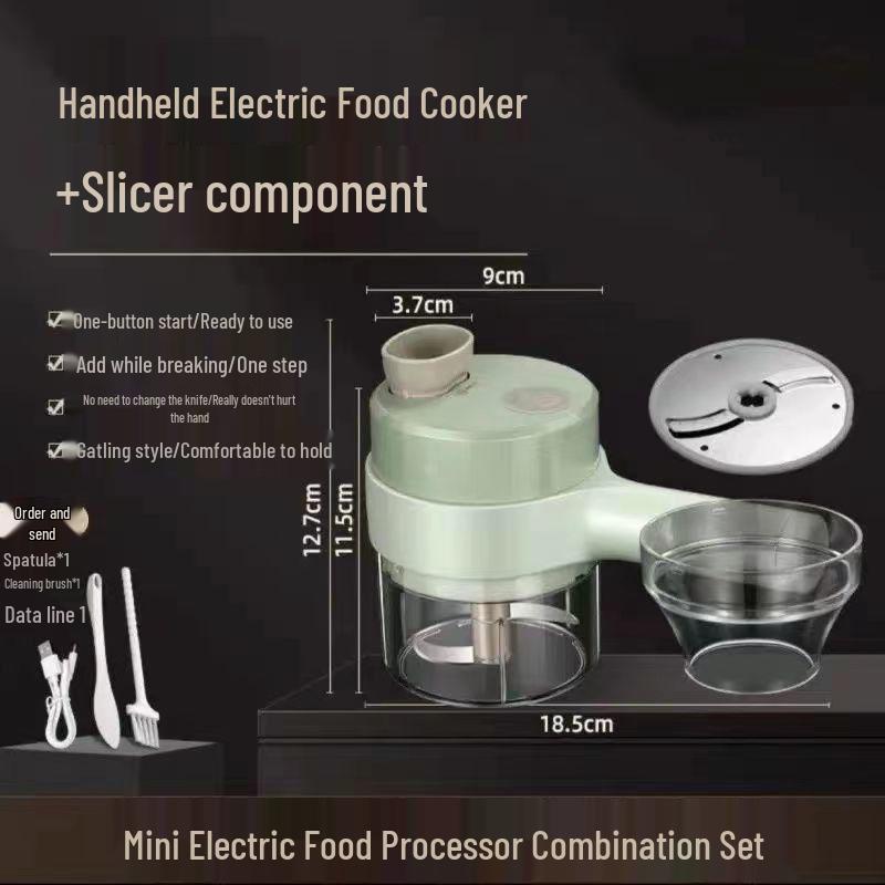 Gatling Electric Vegetable & Garlic Chopper: Multifunctional Kitchen Food Processor & Masher