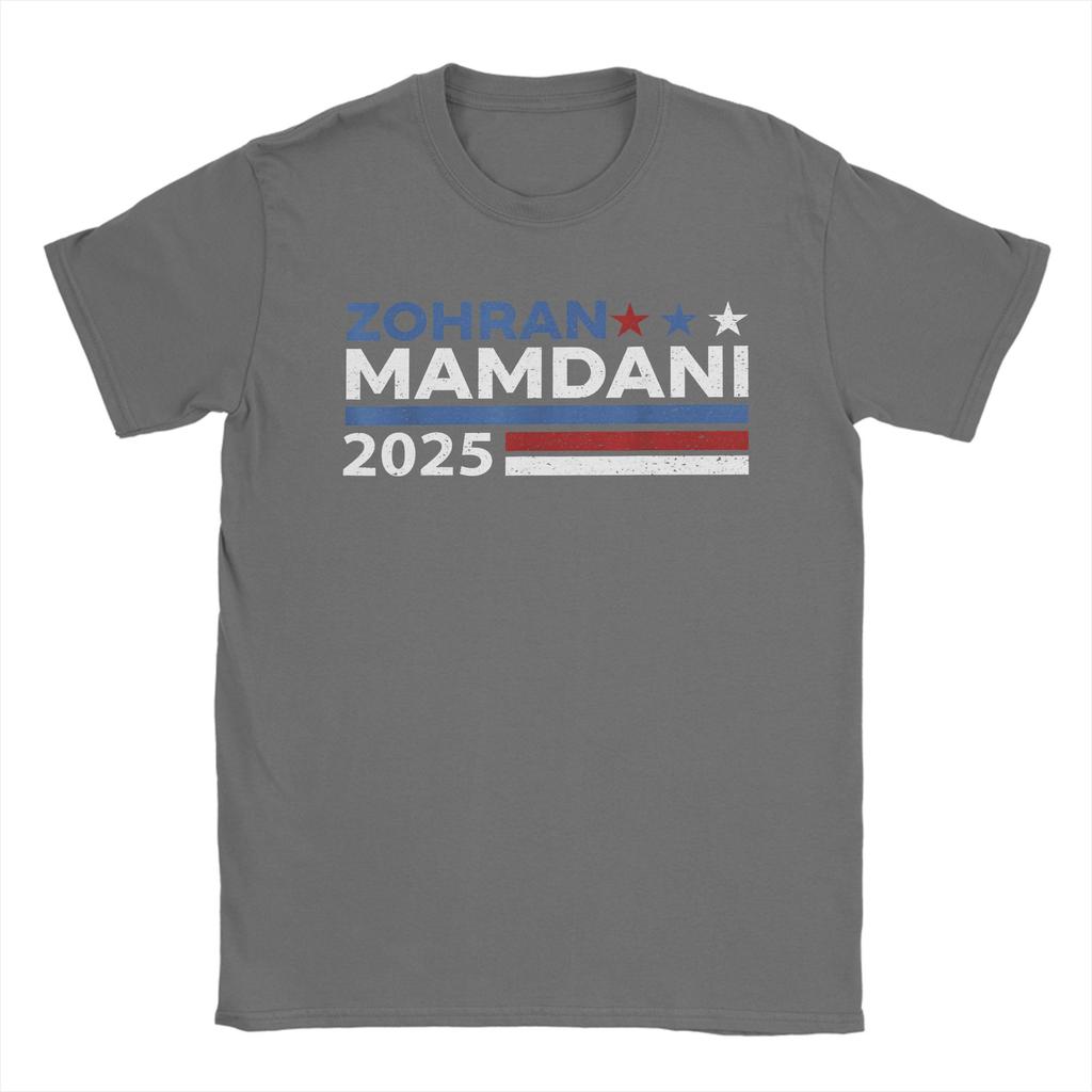 Zohran Mamdani 100 Cotton T Shirt For Men Summer  Y2K Funny T-Shirts O Neck Trendy Cool Tees Oversize Printed Tops