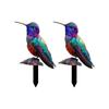 Outdoor Bird Garden Stake Acrylic Yard Piece for Balcony Use and Flower Rows, Flat Home Garden Yard Piece Display