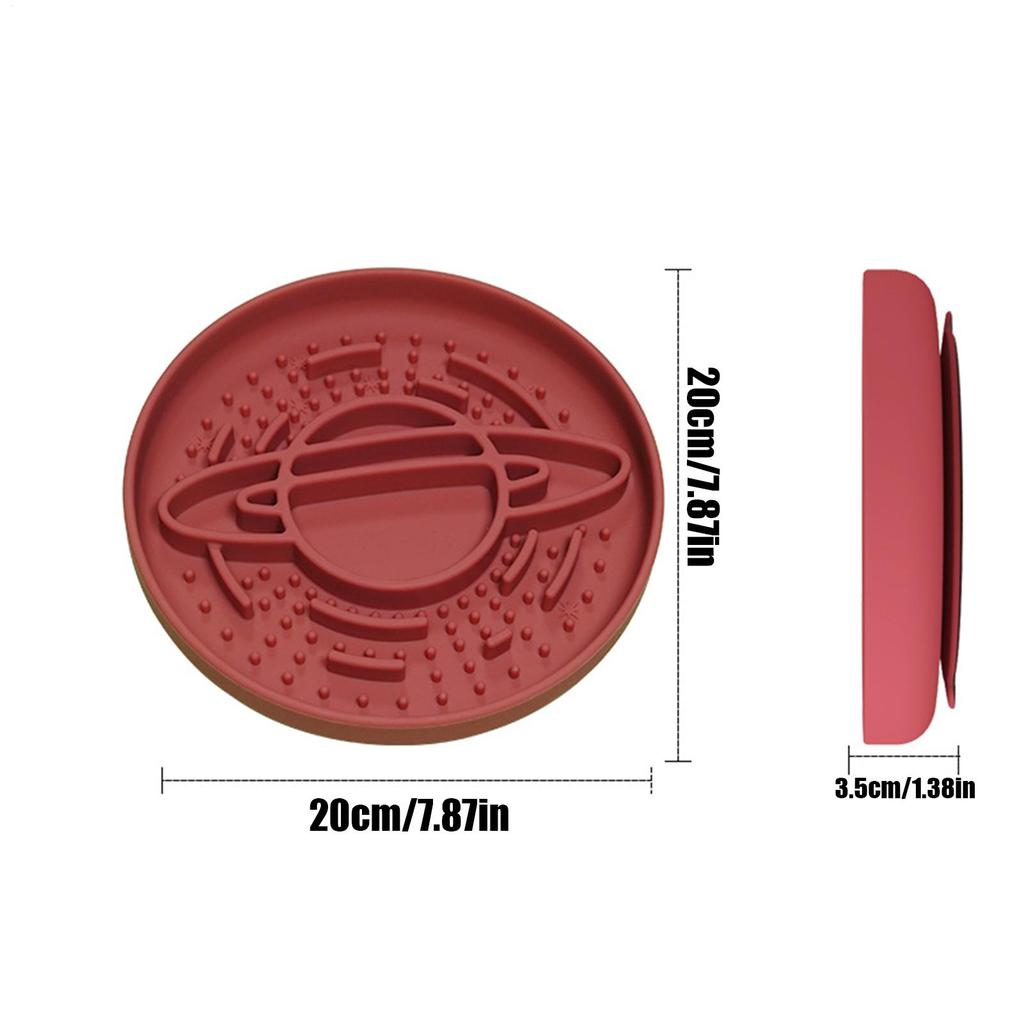 Slow Feeder Dog Bowls Non-Slip Anti-choking Silicone Feeding Station Puppy Food Bowl For Medium-Pet Licking Eating Standing