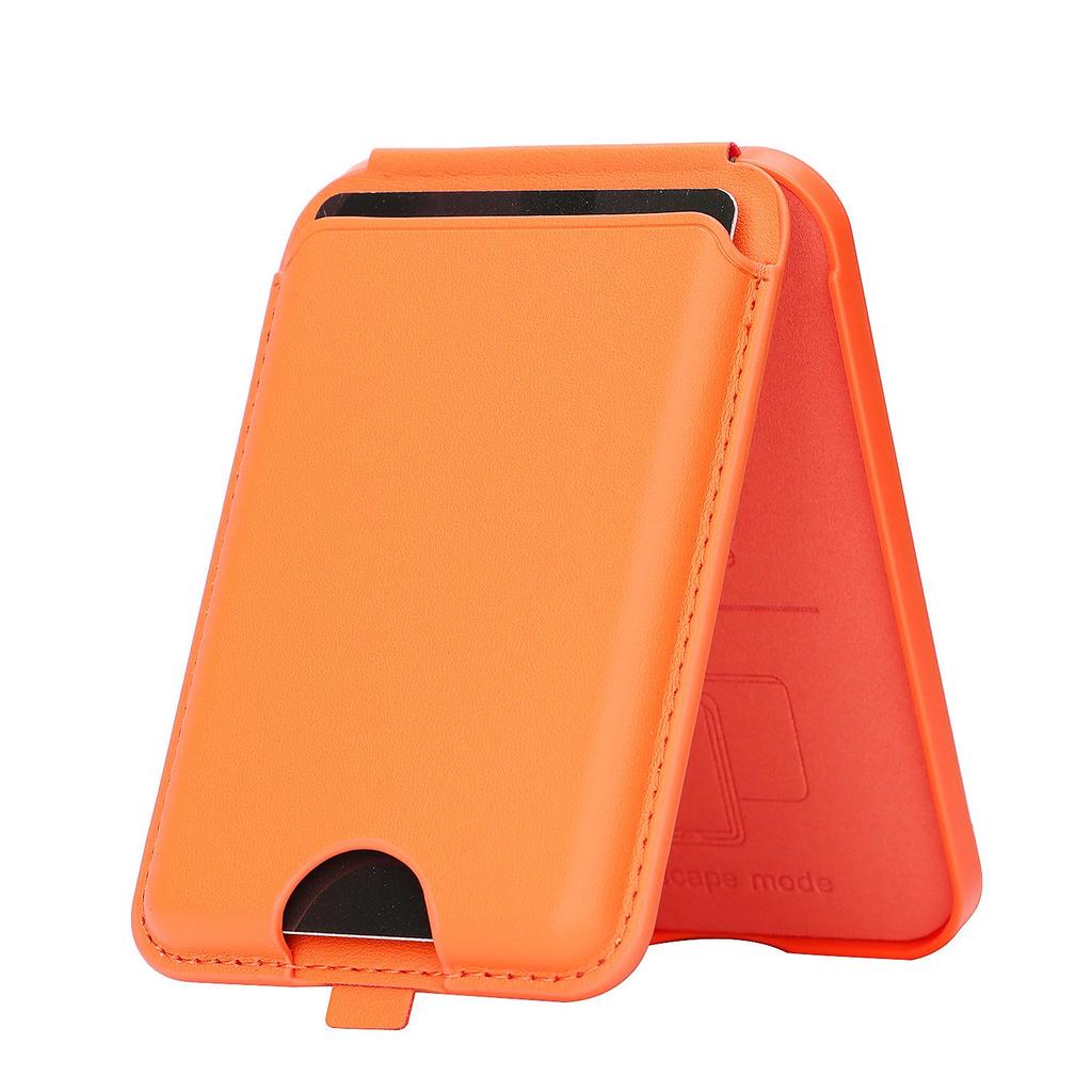 Magnetic Phone Case with Magsafe Ring and Foldable Card Holder Stand