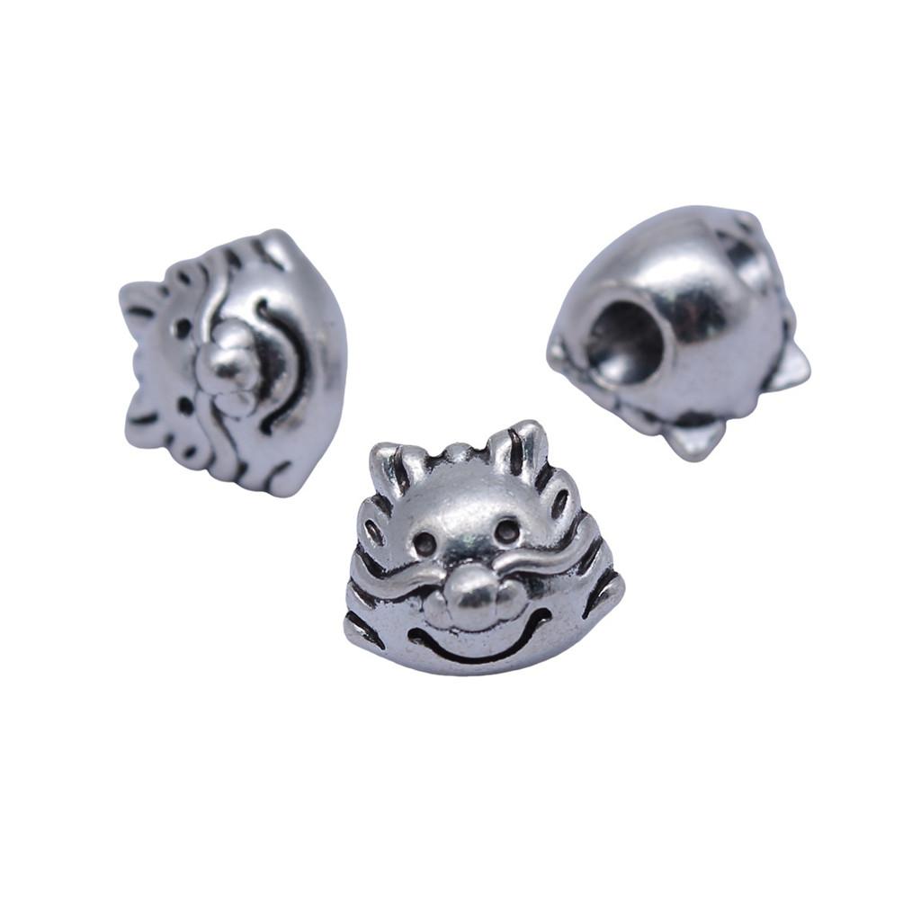 Animal Spacer Beads Large Hole Charms For Necklace Jewelry Making Starter Kit