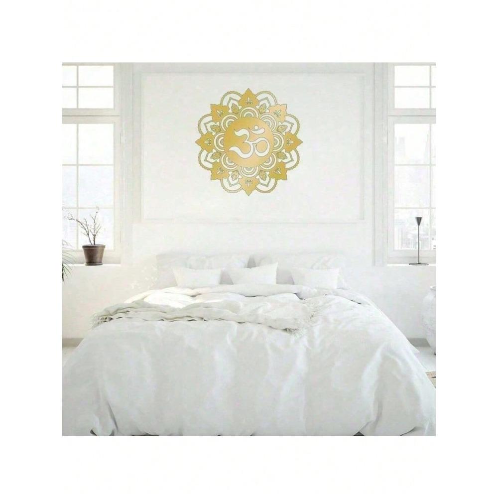 Mandala Metal Wall Art Waterproof Rustproof Yoga Meditation Home Decor Living Room Bedroom Bathroom Decoration