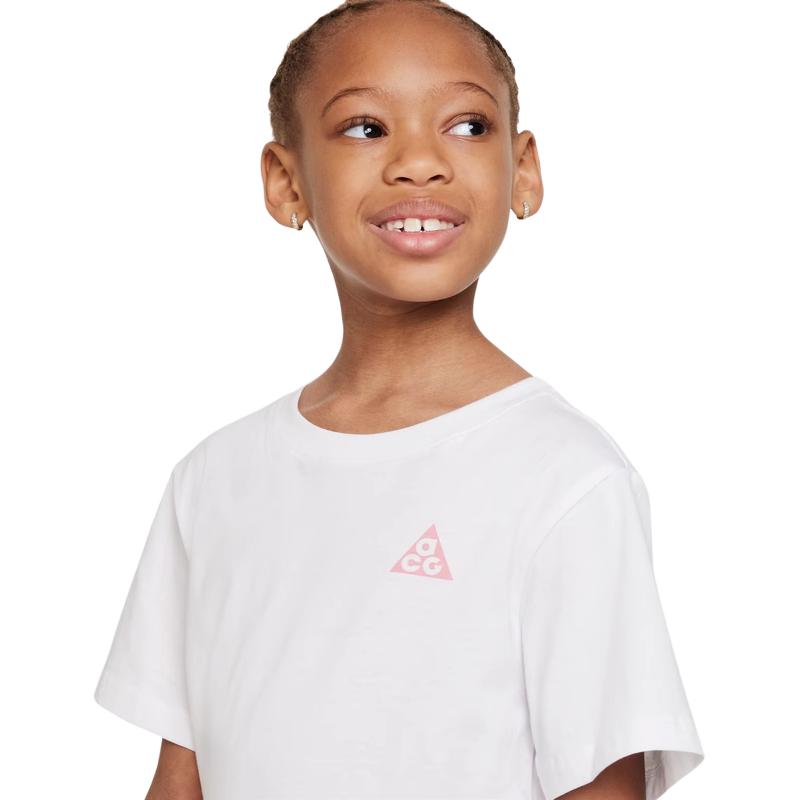 Nike Kids T Shirts Crew Neck Moderate FQ6932-100