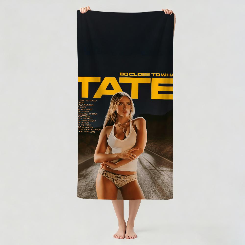Kanadische Sängerin Tate M-McRae Handtuchtrocknend Badetuch Anwendbar für Leichtes Schwimmen Camping Yoga Strand Aus