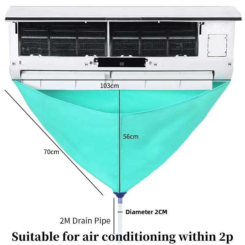 Air Conditioner Cleaning Bag Kit Includes Dust Cover with Bag Universal Cleaning Tool for Wall Mounted Air Conditioners