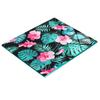 Stylish and Durable Glass Board with Tropical Flowers Print 60x52 Cm