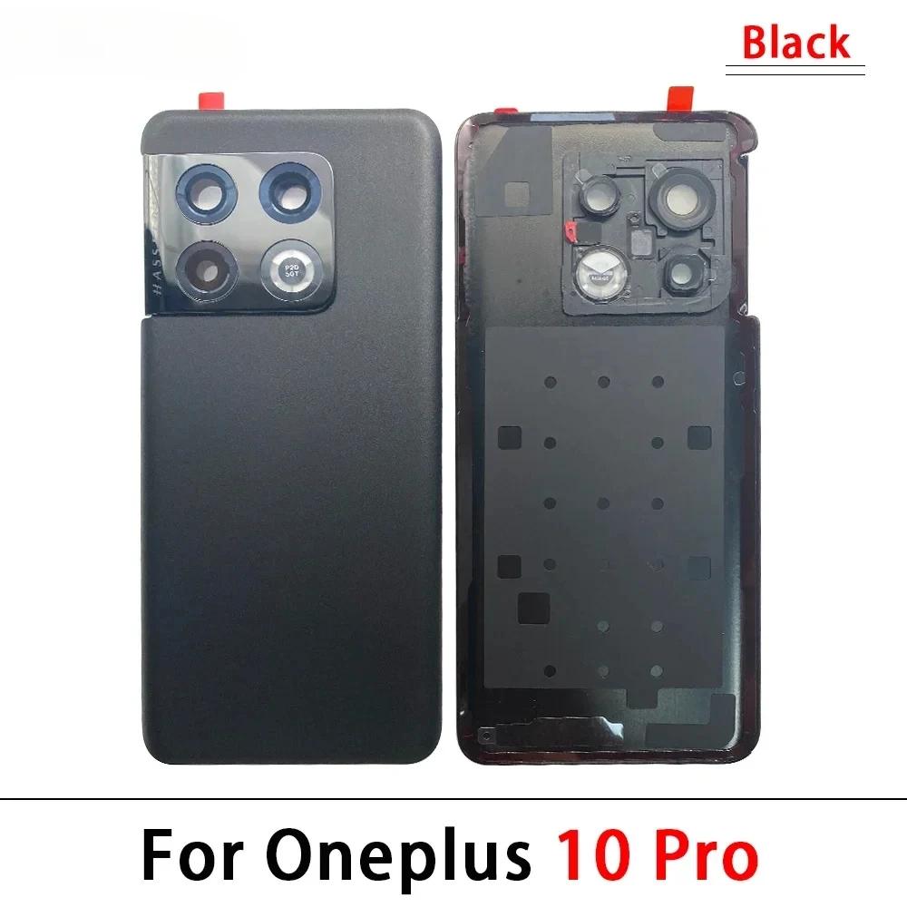 Glass Back Cover For Oneplus 9 9R 10 Pro Rear Panel  Replacement Rear Housing with Adhesive  With Camera Lens