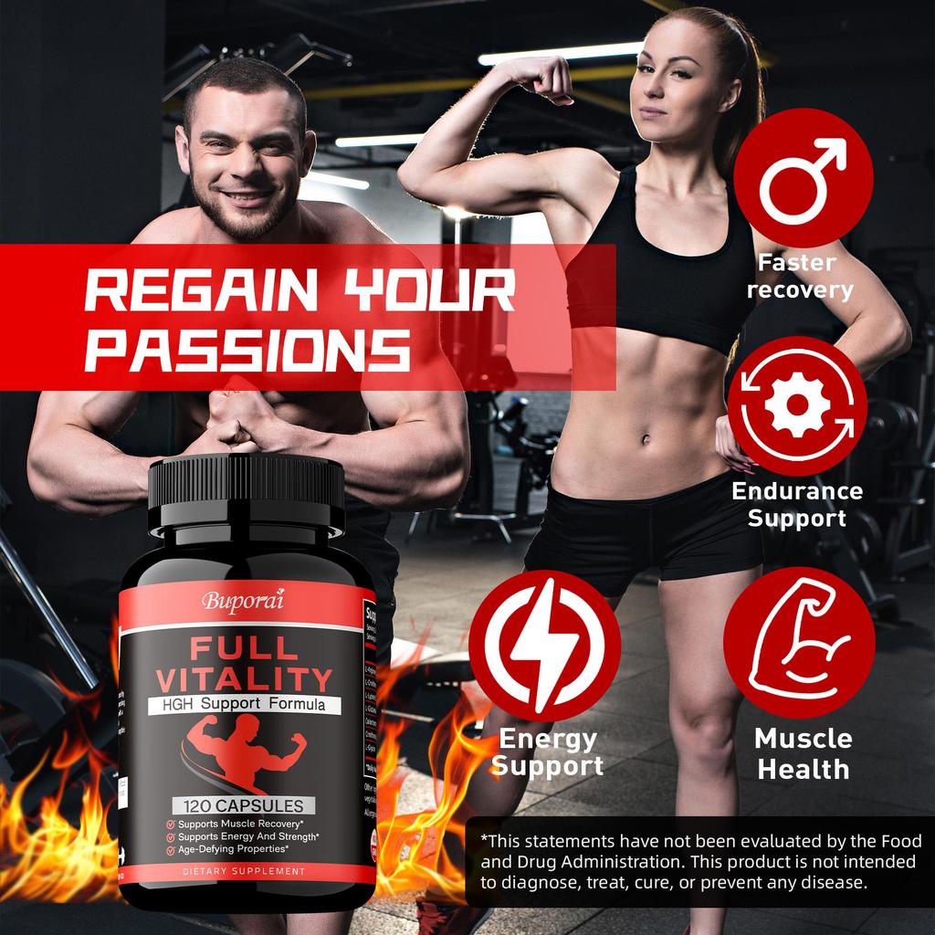 Full Vitality – Stamina and Energy, Formula for Male Growth Hormone