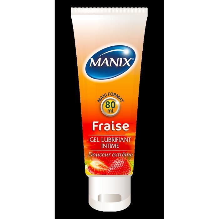 Manix Gel Lubrifiant Intime Fraise 80ml