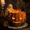 Halloween Pumpkin Candle Holder - Tabletop Decor for Creating