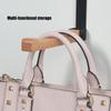 Innovative Foldable Over Door Hooks With Nonslip Protections Sturdy Wooden Hanger For Bathroom Bedroom Organization