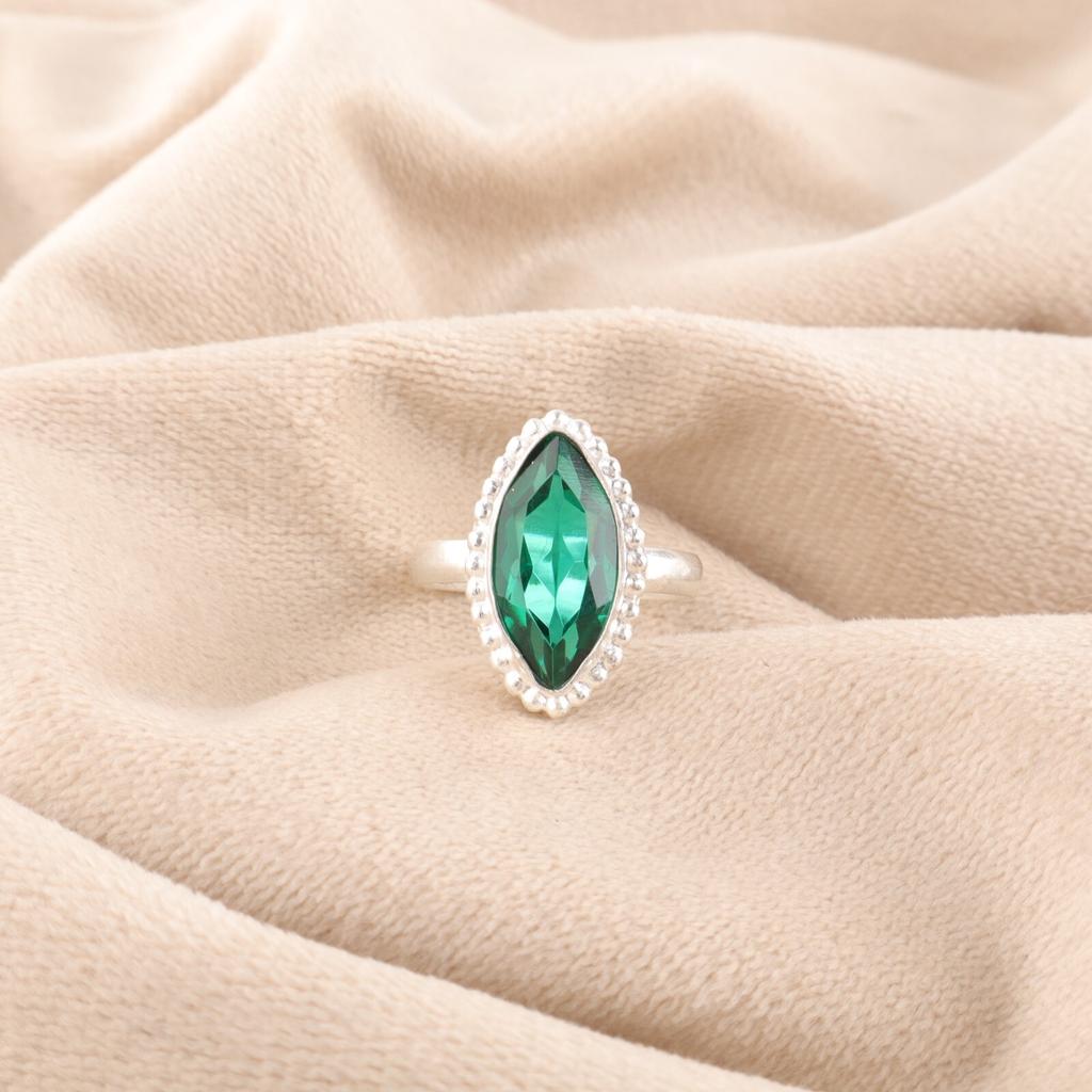 Chrome Diopside Gemstone925 Sterling Silver Jewelry Handmade Women Ring For Gift RR-25-4