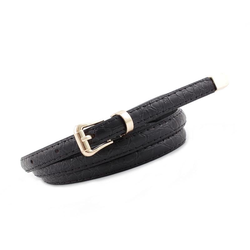 Snake Pin Buckle Belt Women'S Thin Belt Decorative Denim Casual Pants