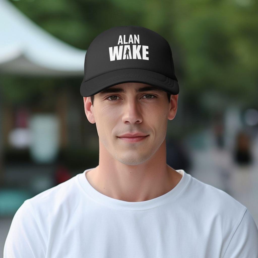 Baseball Caps Alan Wake Game Mesh Hats Outdoor Sun Caps Unisex Hats