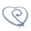 Elegant Bow-Style Freshwater Pearl Necklace - Near Round, Slightly Flawed, 60cm.