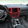 Klistermärken för mittkonsolens navigationsskydd för bilinteriör för Jeep Grand Cherokee 2019-2020 ABS Interiörtillbehör