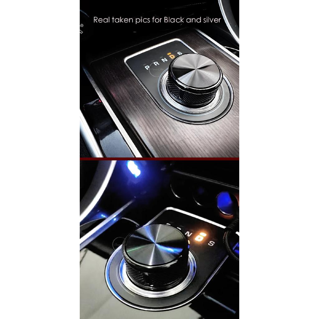 For Jaguar Gear Shift Knob Cap for Jaguar XF X260 XE F-pace XJ XJL X351 Alloy Lever Cover Rotary Gear Selector Head Replacement