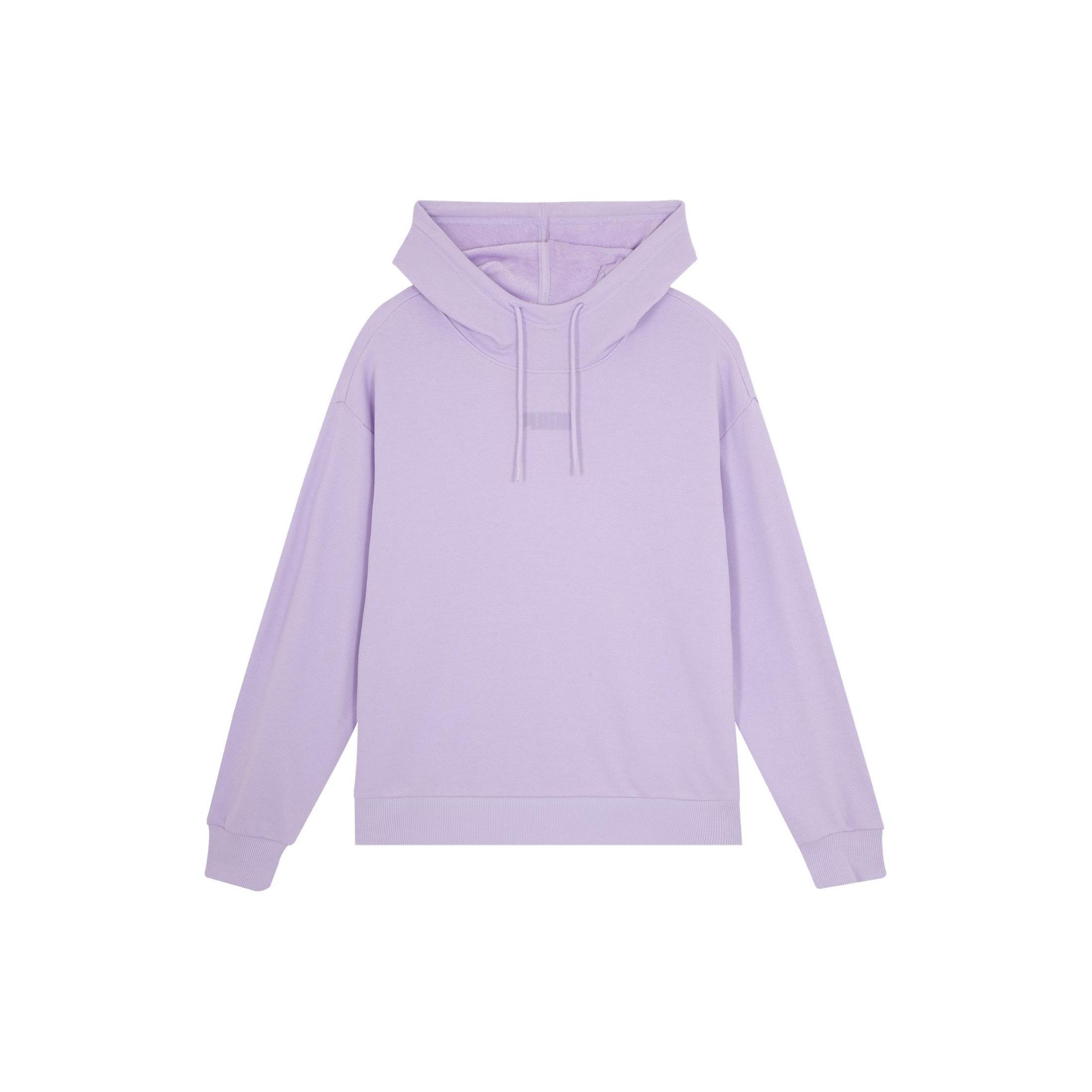

New PUMA BASICS HOODIE Sweatshirt Women s Light Lavender 588793-16 M