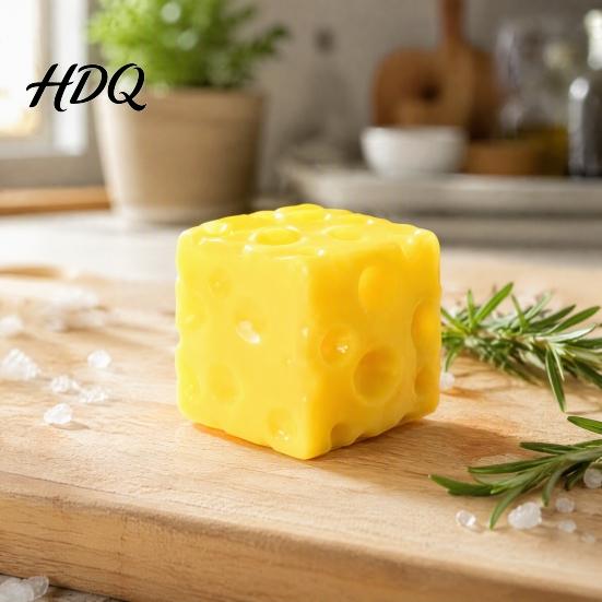 Cheese Stress Toys Simulated Triangle Squeeze Toy Cube Sensory Toy for Relief Ball Pinch Home Office Classroom Fidget Gadgets