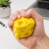Cheese Stress Ball Fake Squeeze Toy, Anxiety Relief Cube Sensory Reduction Gadget Slow Rising Pinch Home Office Relaxation Tool Shape Toy
