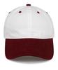 Chaebteo Casual Two-Tone Ball Cap - Burgundy