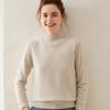 Women's Slimming Cashmere Half-High Neck Sweater - 100% Pure Cashmere, Versatile and Lightweight Knitwear