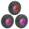Remote Control Model Rubber Car Supplies Beadlock Wheel Mud Terrain Tires Set Wheel Tires Detachable Fine Car Parts
