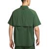 Nike Solid Color Pocket Single-Breasted Short Sleeve Shirt Men Shirts Green HV2165323