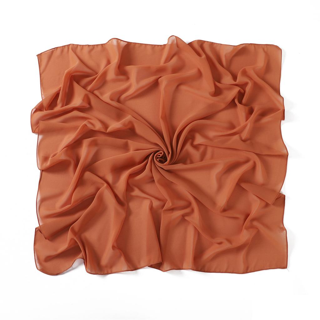 Solid Pearl Chiffon Women Scarf New Summer Girls Sunscreen Thin Scarves Soft Shawl Foulard Viscose Spring Lady Wrap Shawls