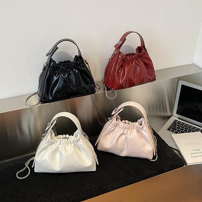 Small Bag Pleated Chain Handbag Women's Early Autumn New Fashion Commuter Shoulder Messenger Bag