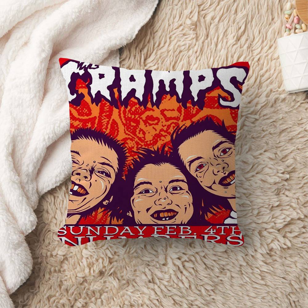 T-The C-Cramps Подушка 45*45см Наволочка Декоративная Наволочка Для Подушки Диванная Наволочка Для Подушки Дивана 30cmx30cm