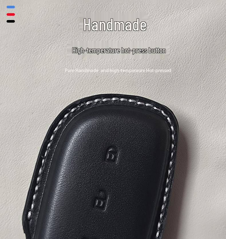 Genuine Leather Key Case for Lynk & Co Z10/Z20 Ultra/Z900 - High-Grade Men's Cross-Border Shell Bag