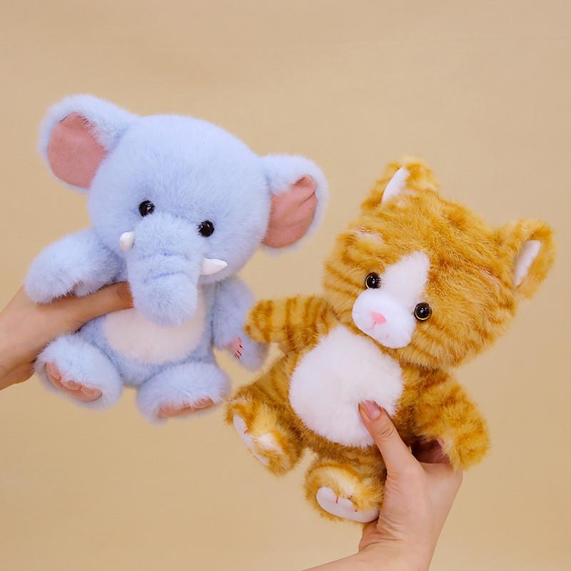 Elephant Stuffed Squirrel Animal Plush Doll Home Ornament Kids Present Birthday