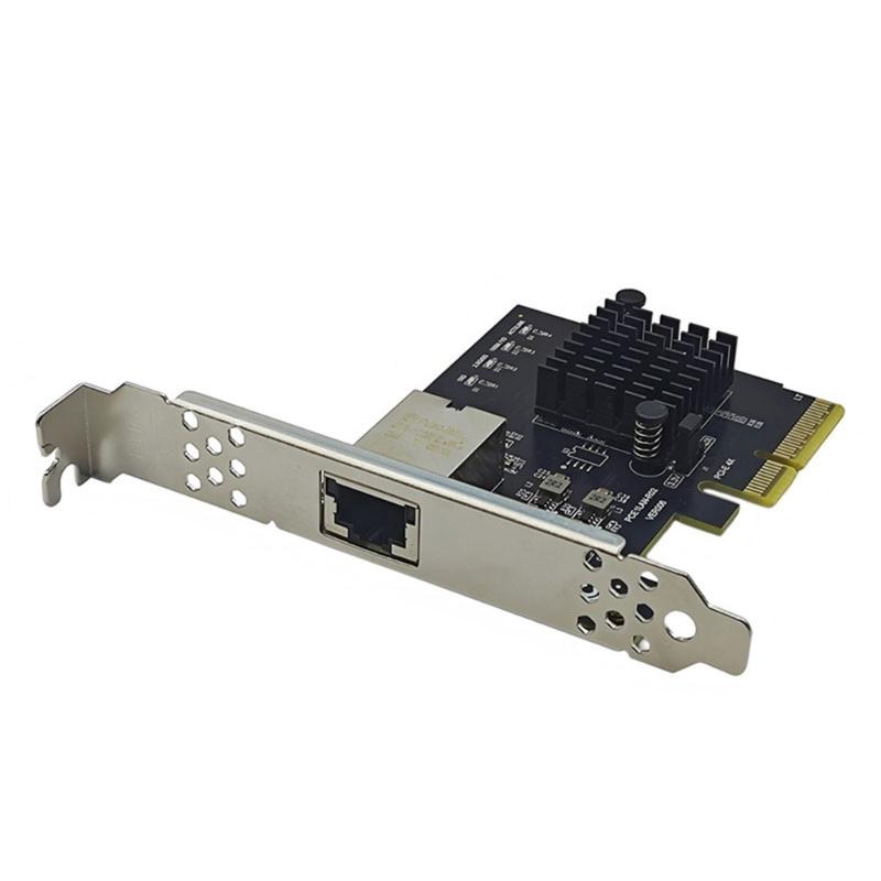 10Gbps PCIE3.0 X4 RJ45 Gigabit Servers Networking Card RTL8127AT Chip Low Profile Bracket for Desktop PC Accessories