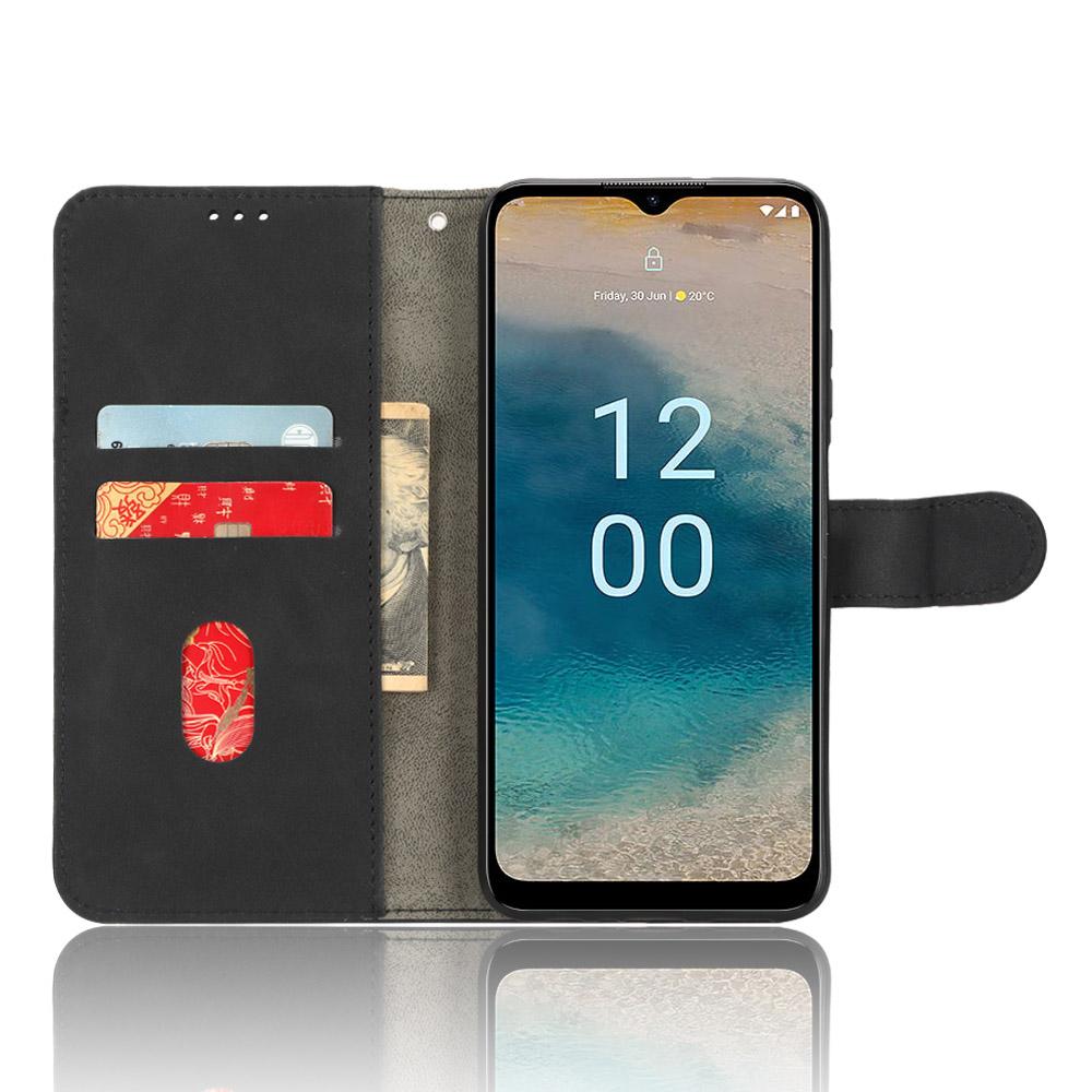 

Wallet Case for Nokia G22 Skin-touch PU Leather Stand Magnetic Phone Cover Black