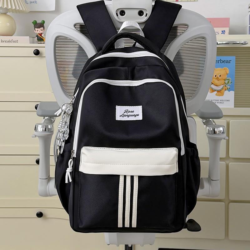 Schoolbag New Cute Backpack Large Capacity Korean Version of Student Schoolbag Women's High Value Simple Fashion Versatile Travel Backpack