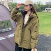 2025 Fall/Winter New Jacket Women's Windproof Outdoor Down Cotton Jacket Women's Casual Hooded Armband Cotton Jacket