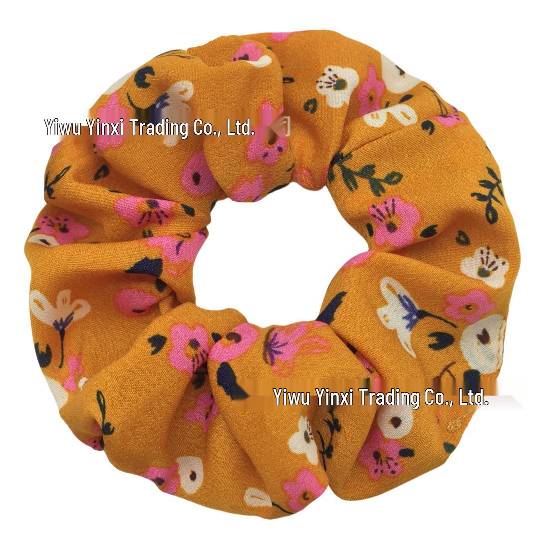 

Vintage Floral Chiffon Scrunchies - Elegant Hair Accessories & Headwear
