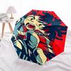 1pc Ultimate Anime Character Automatic Folding Umbrella, Portable 3-Fold Design, 8-Bone Iron Frame Outdoor Umbrella, Perfect Gift for Fans, Travelers,
