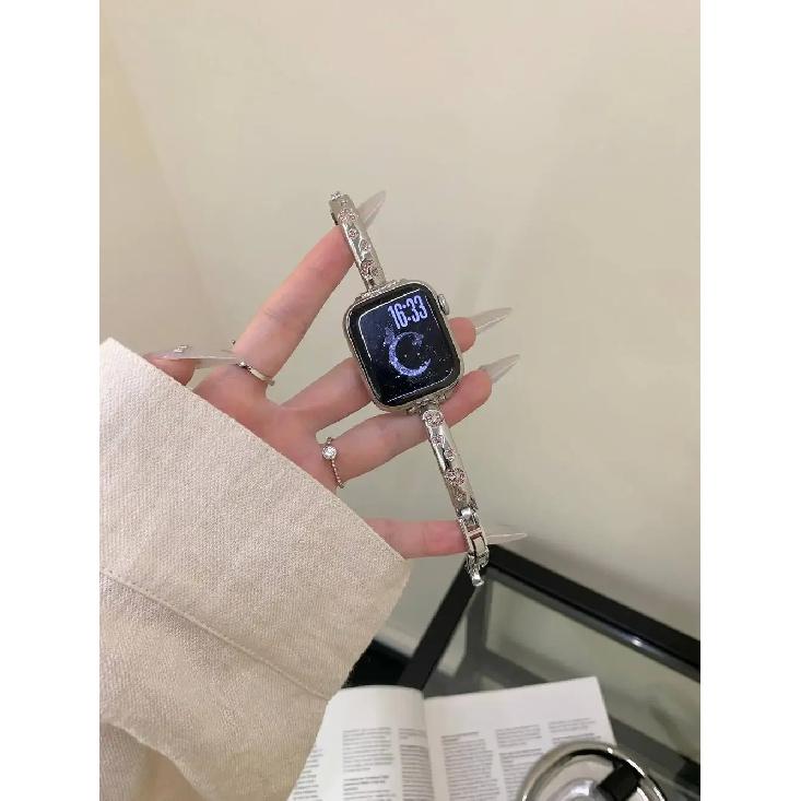 

New star moon metal bracelet link For Apple Watch band Series 11/8/7/6/10 40mm 41mm 38mm 42mm 44mm 45mm 46mm Strap S10 S11 46MM рожевий